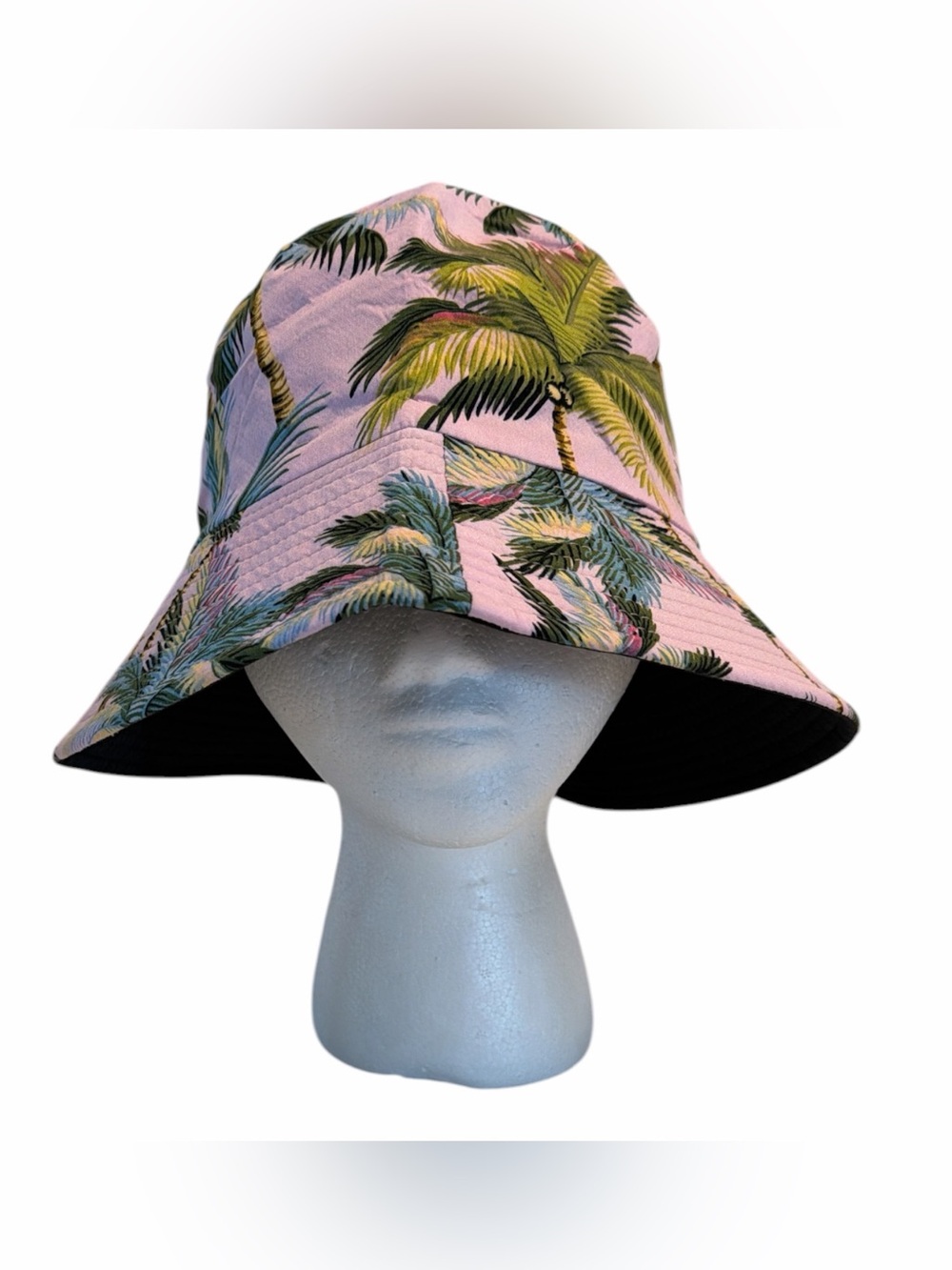 Pink Palm Tree Bucket Hat OSFM